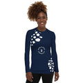 Navy & White Rash Guard