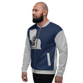 Navy & Gray Bomber Jacket